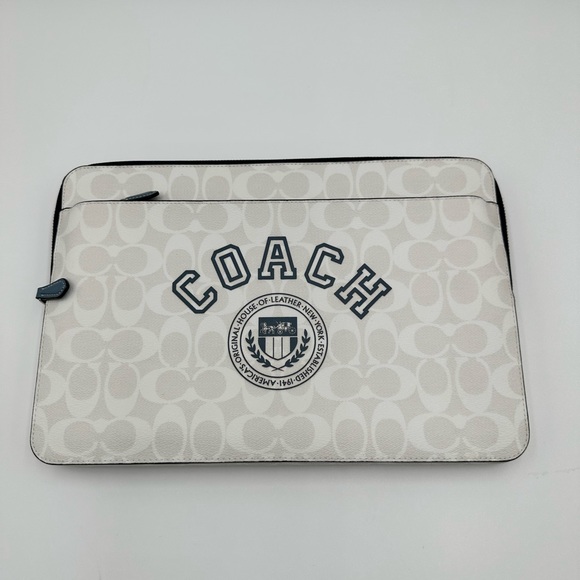 Coach Accessories Coach Laptop Sleeve In Signature Canvas With